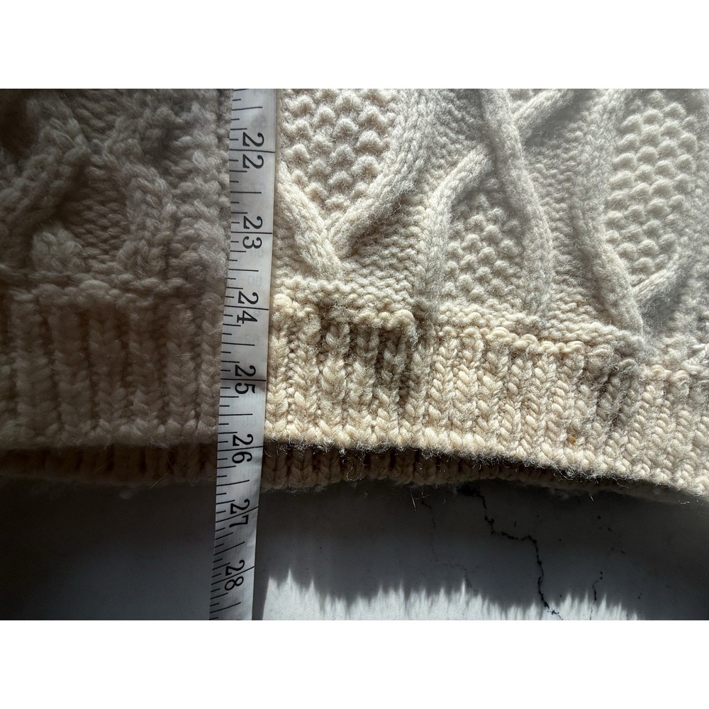 Artisan de Luxe Anthropologie Chunky Oversized Knit Sweater Small Beige Tan - Picture 6 of 6